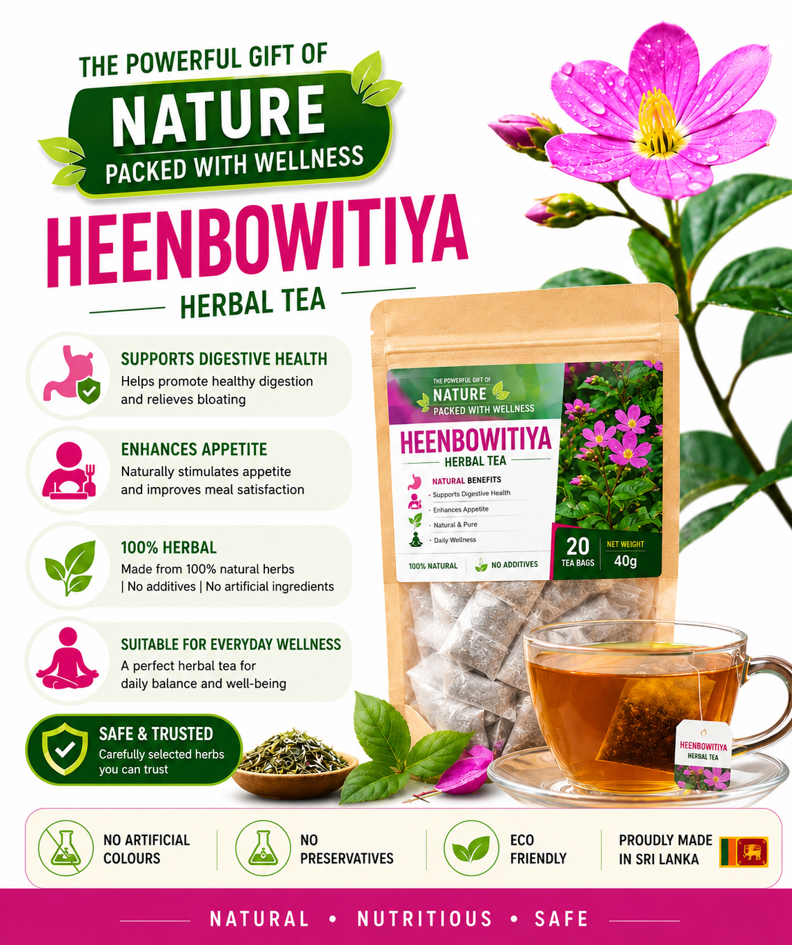 ceylon natural heenbovitiya tea bags 20 ceylon natural heenbovitiya tea bags 20